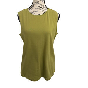 Christopher & Banks Women’s Tank Top Size Large Green